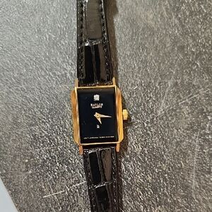 Raylor Gold and Black Quartz Watch